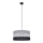 Lampadario a sospensione con filo HELEN 1xE27/15W/230V diametro 40 cm nero/grigio/argento