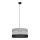 Lampadario a sospensione con filo HELEN 1xE27/15W/230V diametro 40 cm nero/grigio/oro