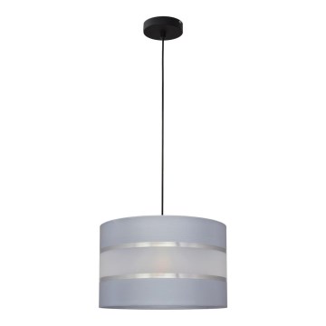 Lampadario a sospensione con filo HELEN 1xE27/15W/230V grigio/nero