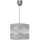 Lampadario a sospensione con filo HELEN 1xE27/60W/230V diametro 20 cm grigio/argento