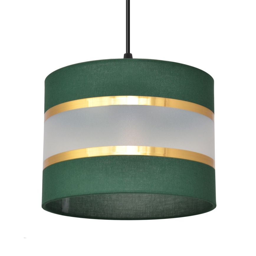Lampadario a sospensione con filo HELEN 3xE27/15W/230V verde/oro