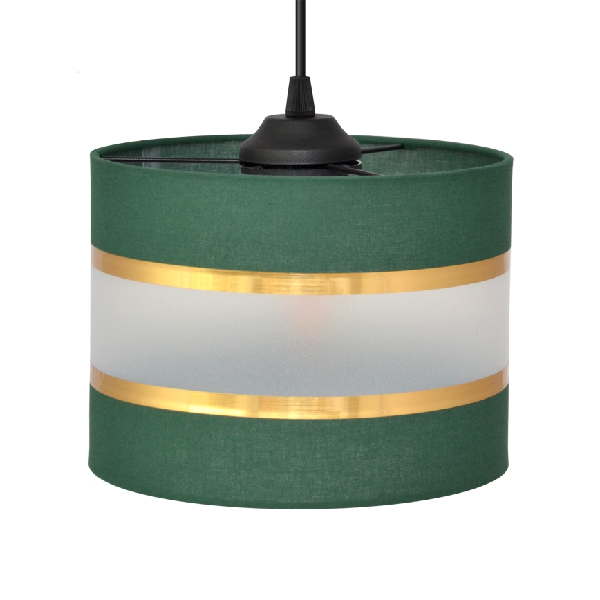 Lampadario a sospensione con filo HELEN 3xE27/15W/230V verde/oro