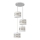 Lampadario a sospensione con filo HELEN 4xE27/15W/230V bianco/oro