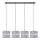 Lampadario a sospensione con filo HELEN 4xE27/15W/230V grigio/nero