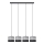 Lampadario a sospensione con filo HELEN 4xE27/15W/230V nero/grigio/argento