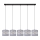 Lampadario a sospensione con filo HELEN 5xE27/15W/230V grigio/nero