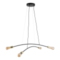 Lampadario a sospensione con filo HELIX 4xE27/15W/230V