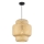 Lampadario a sospensione con filo HESTIA 1xE27/60W/230V diametro 30 cm bambù