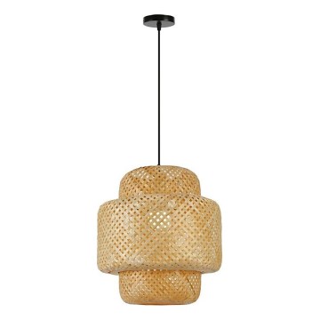 Lampadario a sospensione con filo HILO 1xE27/40W/230V diametro 38 cm bambù