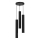 Lampadario a sospensione con filo HUDSON 3xGU10/8W/230V nero