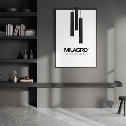 Lampadario a sospensione con filo HUDSON 3xGU10/8W/230V nero