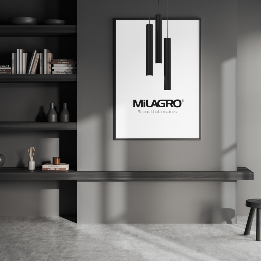 Lampadario a sospensione con filo HUDSON 3xGU10/8W/230V nero