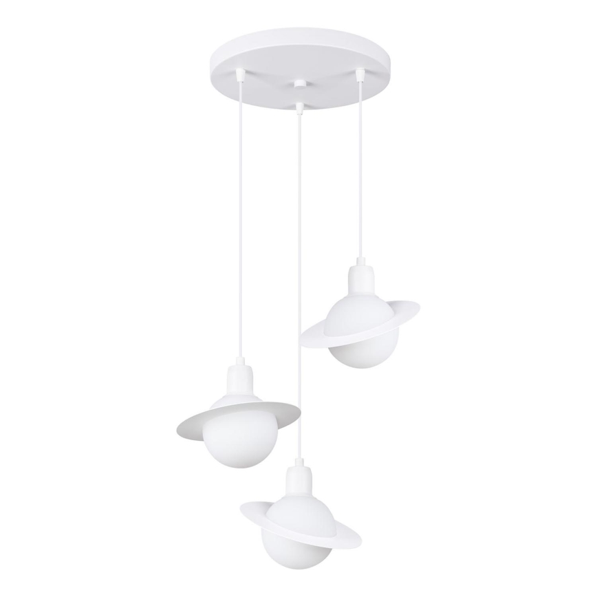 Lampadario a sospensione con filo HYPERION 3xG9/8W/230V bianco