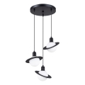 Lampadario a sospensione con filo HYPERION 3xG9/8W/230V nero