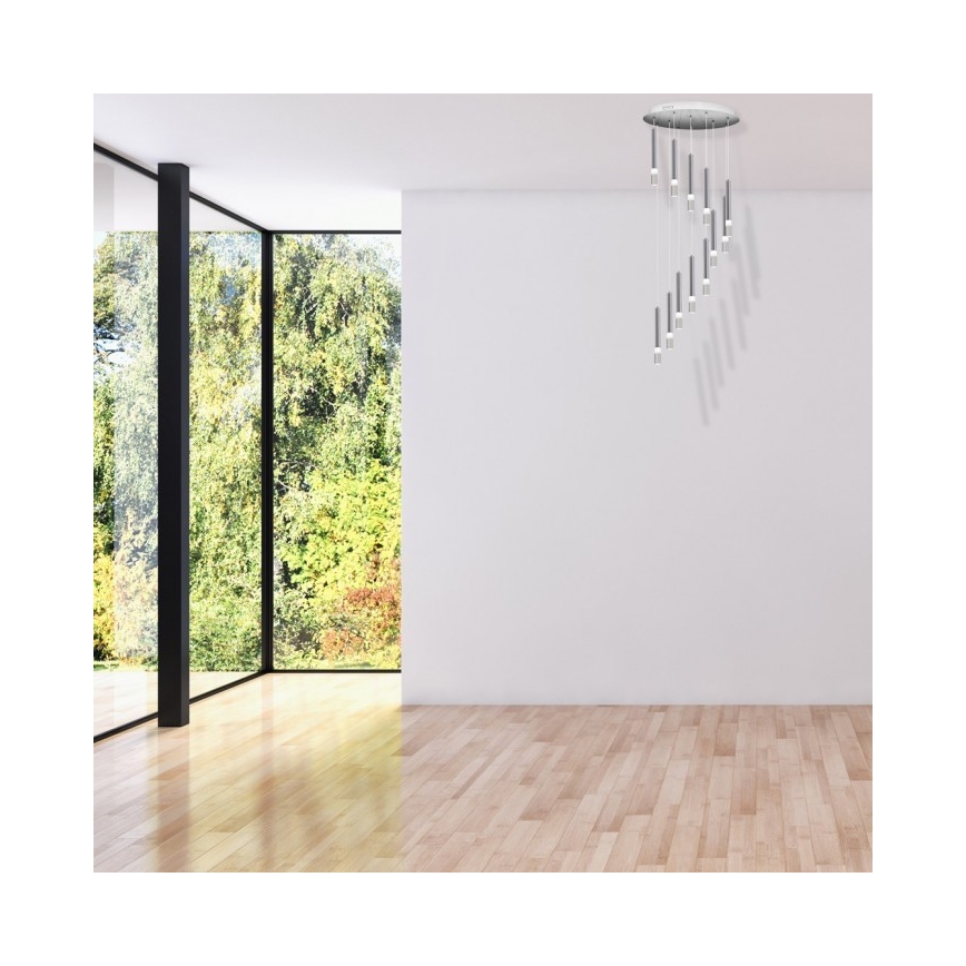 Lampadario a sospensione con filo ICE 12xLED/1W/230V