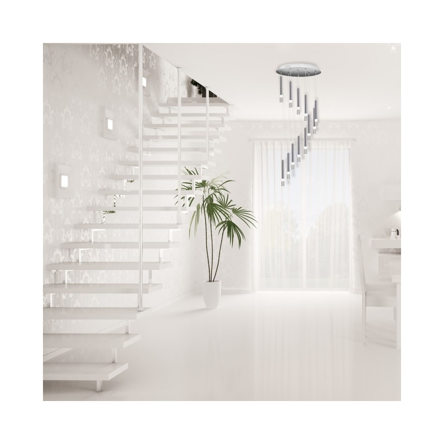 Lampadario a sospensione con filo ICE 12xLED/1W/230V
