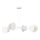 Lampadario a sospensione con filo IDEA 4xE27/15W/230V bianco