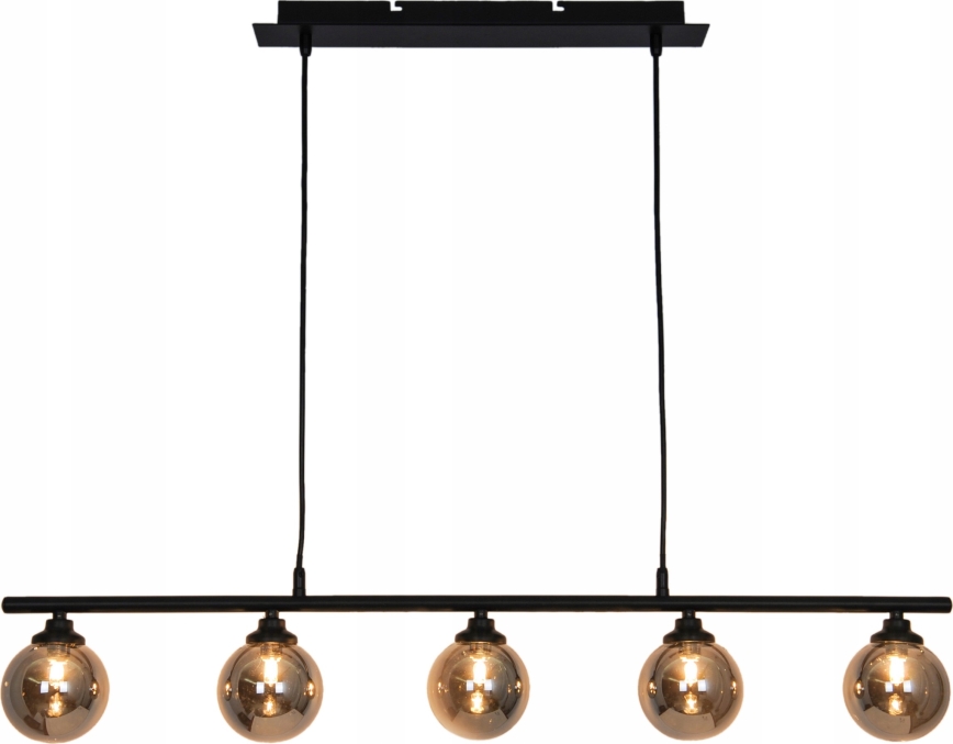 Lampadario a sospensione con filo IMAGINE 5xG9/40W/230V nero/fumé