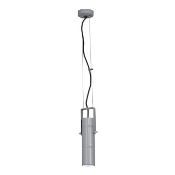 Lampadario a sospensione con filo IMPLODE 1xGU10/8W/230V grigio