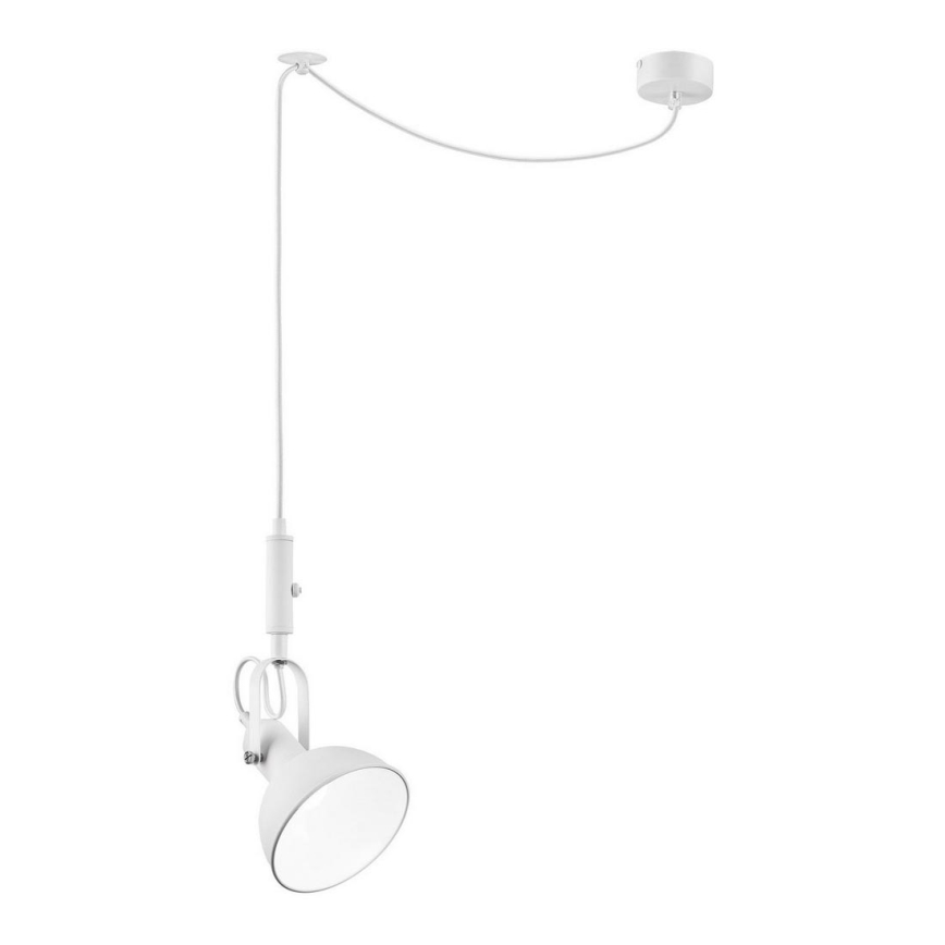 Lampadario a sospensione con filo IRMA 1xE14/28W/230V bianco