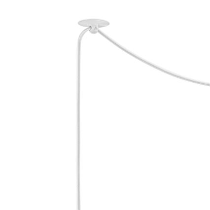 Lampadario a sospensione con filo IRMA 1xE14/28W/230V bianco