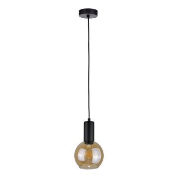 Lampadario a sospensione con filo JANTAR BLACK 1xE27/60W/230V