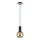 Lampadario a sospensione con filo JANTAR WOOD 1xE27/60W/230V