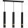 Lampadario a sospensione con filo JOKER 3xGU10/25W/230V nero