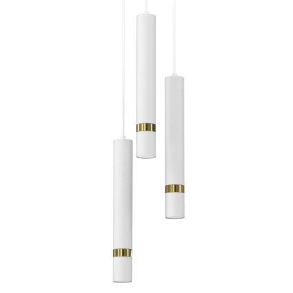 Lampadario a sospensione con filo JOKER 3xGU10/8W/230V bianco/oro