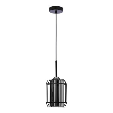 Lampadario a sospensione con filo JONERA 1xE27/40W/230V nero