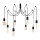 Lampadario a sospensione con filo KABLUNI 8xE27/100W/230V ragno