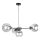 Lampadario a sospensione con filo KALIOPE 4xE27/60W/230V nero/limpido