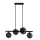 Lampadario a sospensione con filo KAMA 4xG9/28W/230V nero/fumé nero