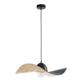 Lampadario a sospensione con filo KAPELLO 1xE27/60W/230V diametro 55 cm nero/oro