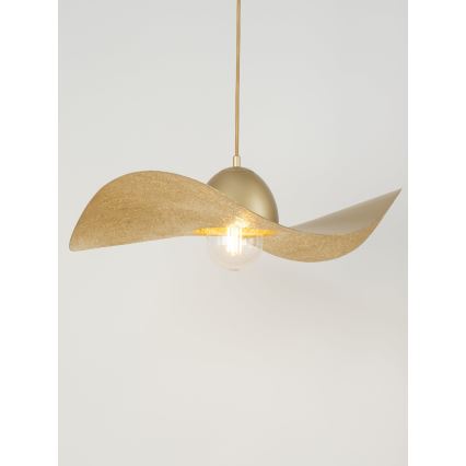 Lampadario a sospensione con filo KAPELLO 1xE27/60W/230V diametro 55 cm oro