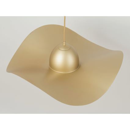 Lampadario a sospensione con filo KAPELLO 1xE27/60W/230V diametro 55 cm oro