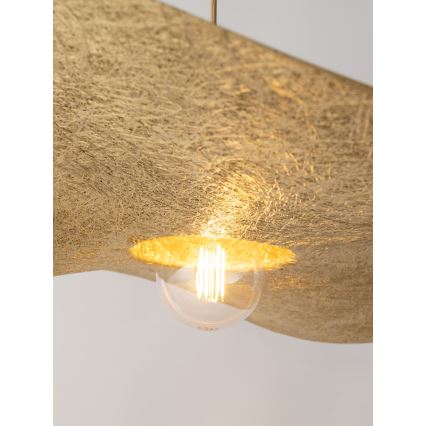 Lampadario a sospensione con filo KAPELLO 1xE27/60W/230V diametro 55 cm oro