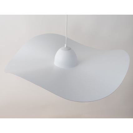 Lampadario a sospensione con filo KAPELLO 1xE27/60W/230V diametro 76 cm bianco/oro