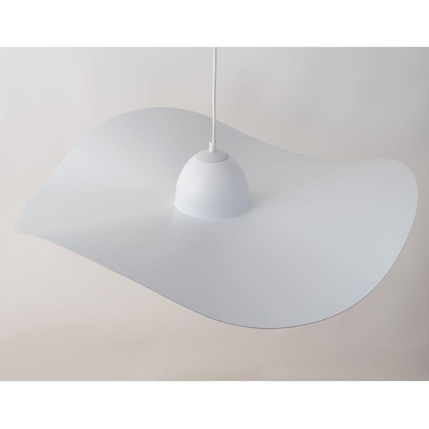 Lampadario a sospensione con filo KAPELLO 1xE27/60W/230V diametro 76 cm bianco/oro