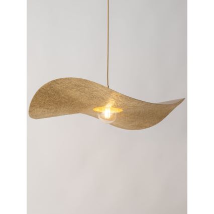 Lampadario a sospensione con filo KAPELLO 1xE27/60W/230V diametro 76 cm oro