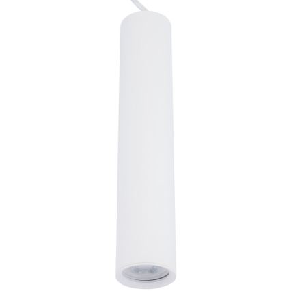 Lampadario a sospensione con filo KARADON 1xGU10/30W/230V 17 cm bianco