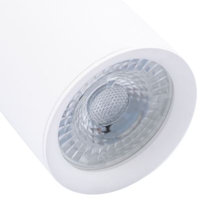 Lampadario a sospensione con filo KARADON 1xGU10/30W/230V 17 cm bianco