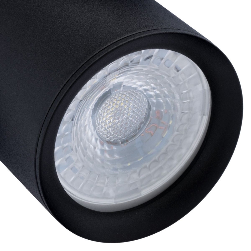 Lampadario a sospensione con filo KARADON 1xGU10/30W/230V 17 cm nero