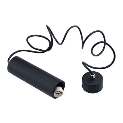 Lampadario a sospensione con filo KARADON 1xGU10/30W/230V 17 cm nero