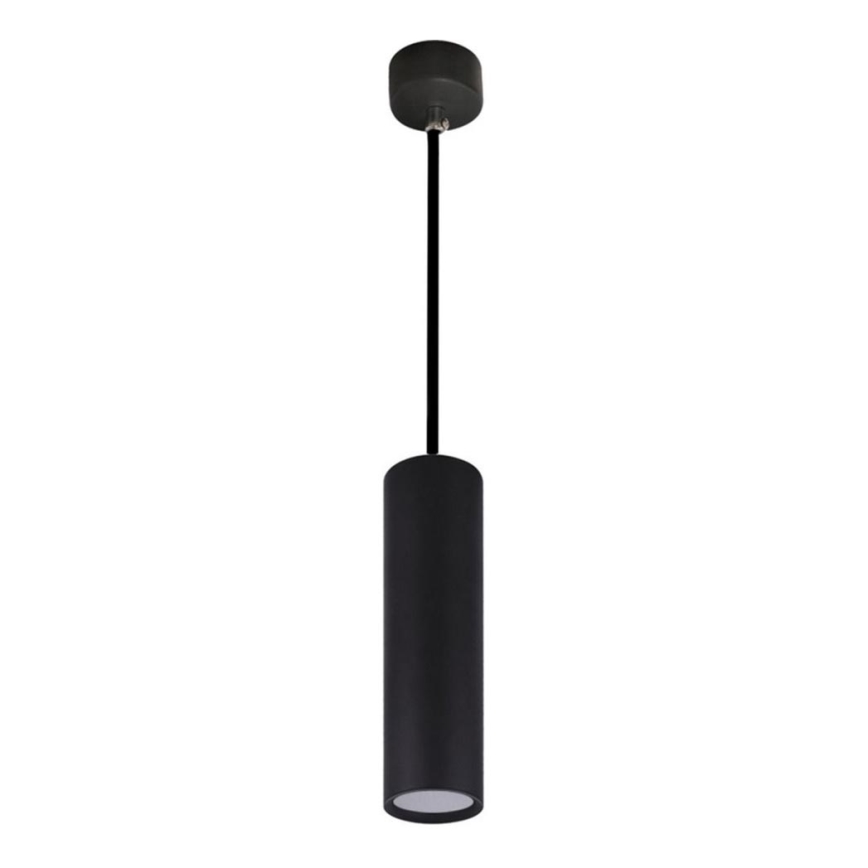 Lampadario a sospensione con filo KARADON 1xGU10/30W/230V 29 cm nero