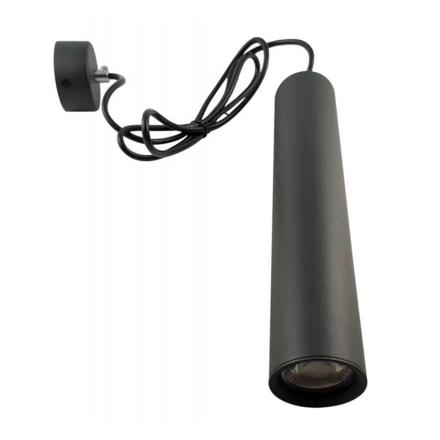 Lampadario a sospensione con filo KARADON 1xGU10/30W/230V 29 cm nero