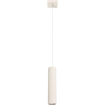 Lampadario a sospensione con filo KARBON 1xGU10/10W/230V color crema
