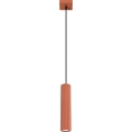 Lampadario a sospensione con filo KARBON 1xGU10/10W/230V rosso
