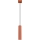 Lampadario a sospensione con filo KARBON 1xGU10/10W/230V rosso