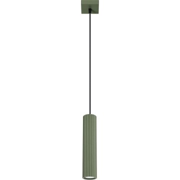 Lampadario a sospensione con filo KARBON 1xGU10/10W/230V verde